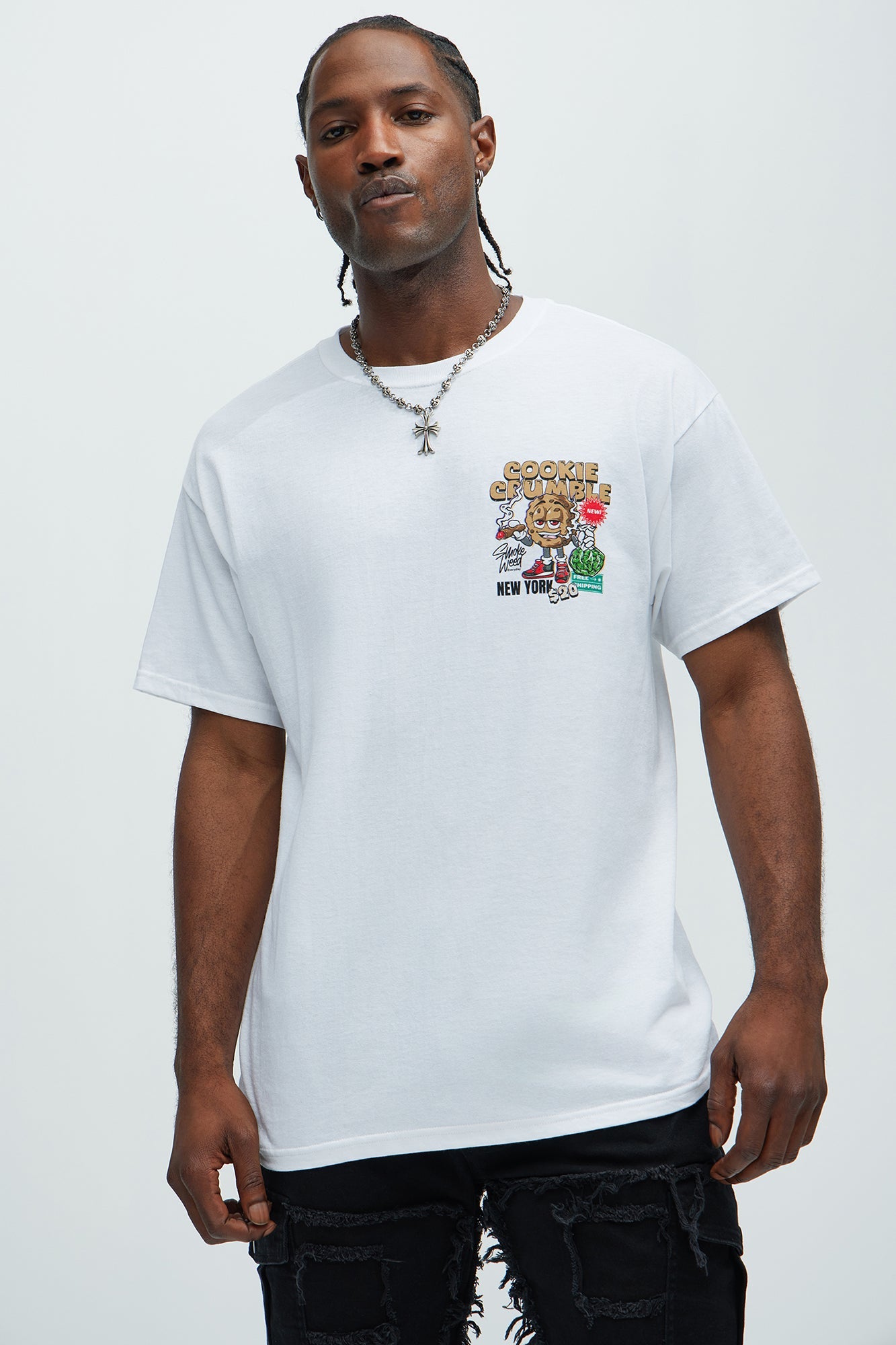 Cookie Crumble Short Sleeve Tee - White