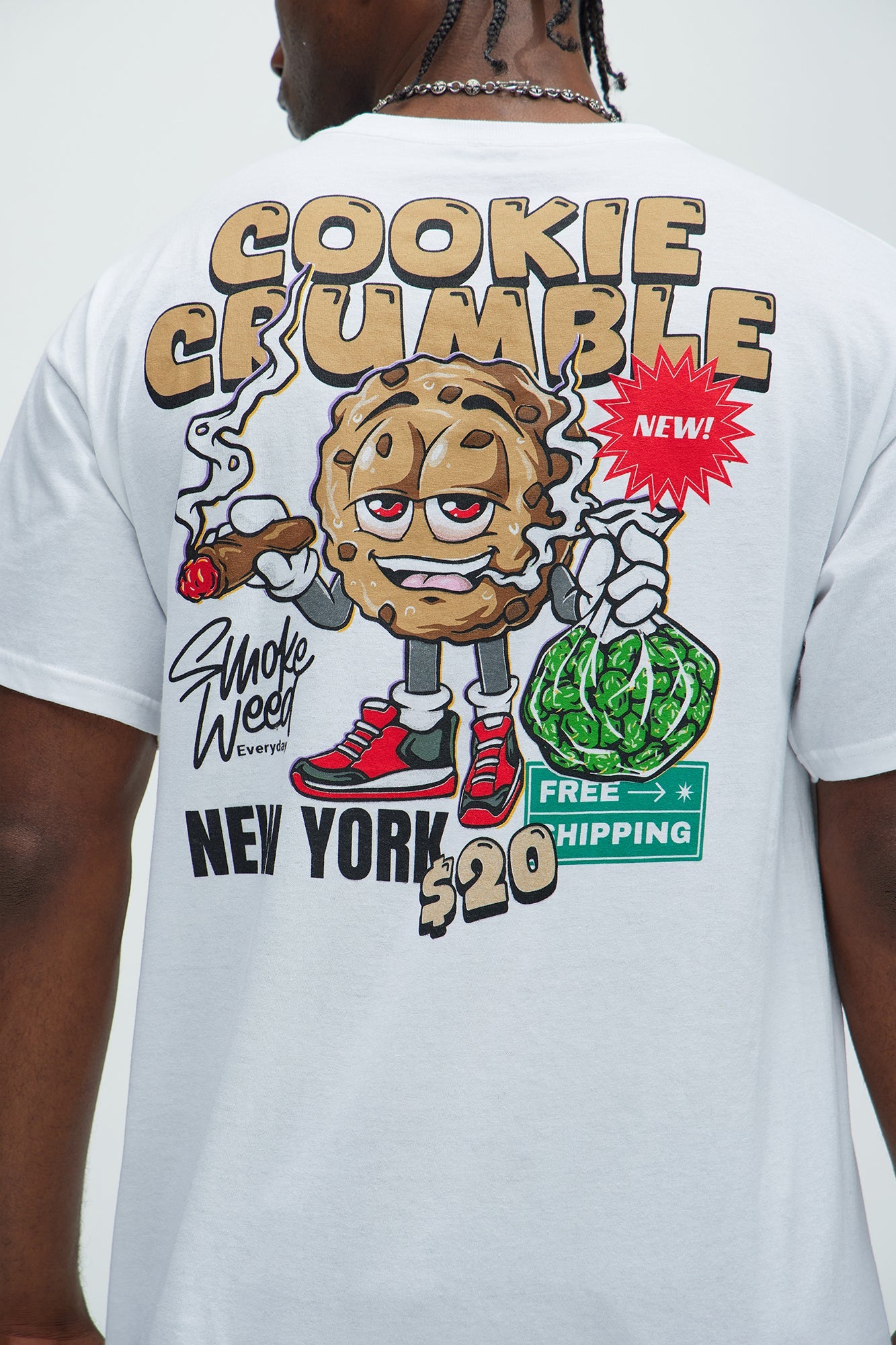 Cookie Crumble Short Sleeve Tee - White