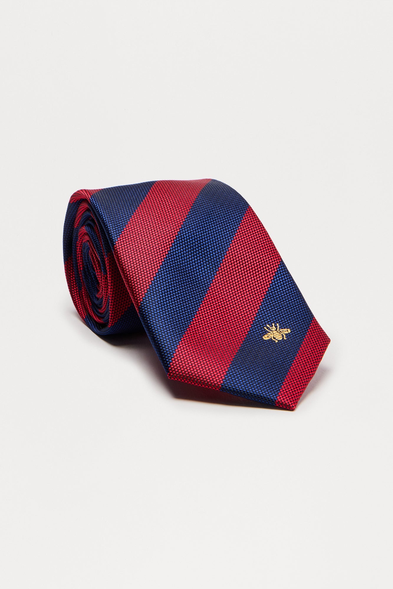 The Striker Striped Classic Tie - Red/combo