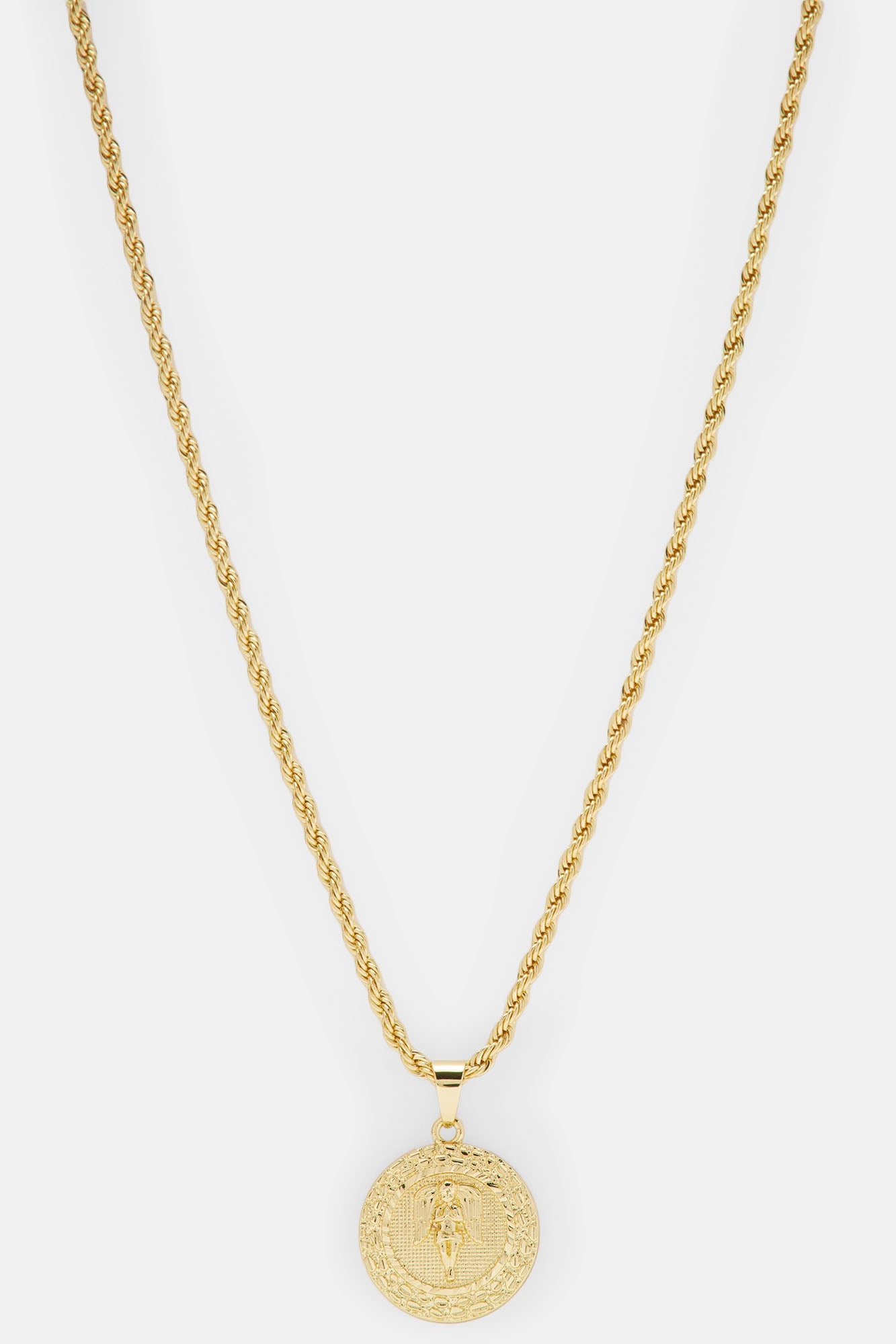 Nugget Angel Chain Necklace - Gold