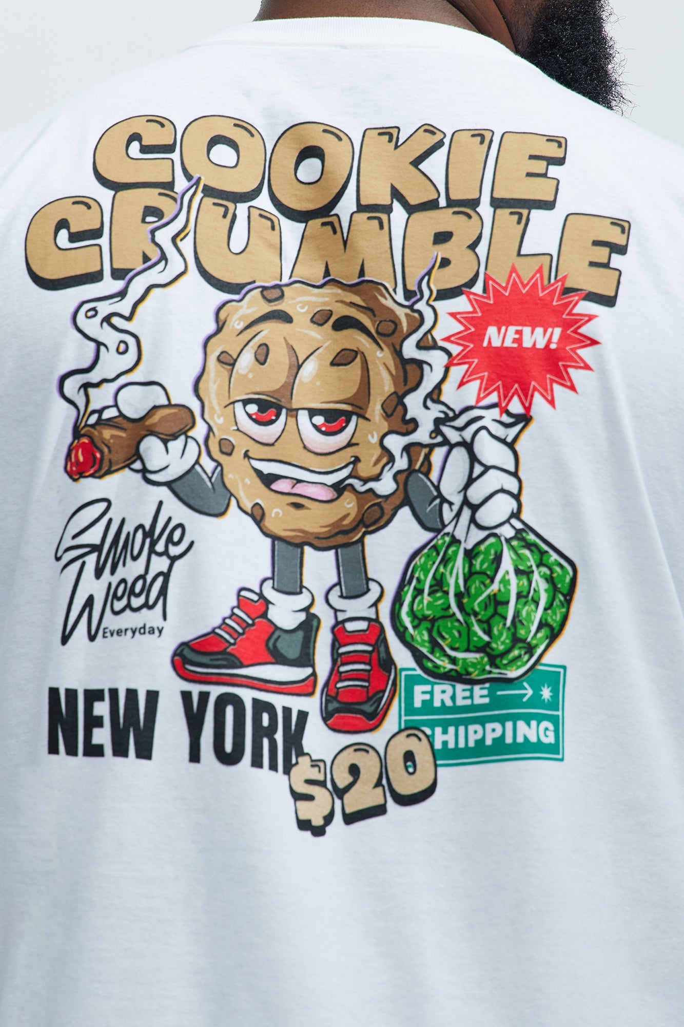 Cookie Crumble Short Sleeve Tee - White