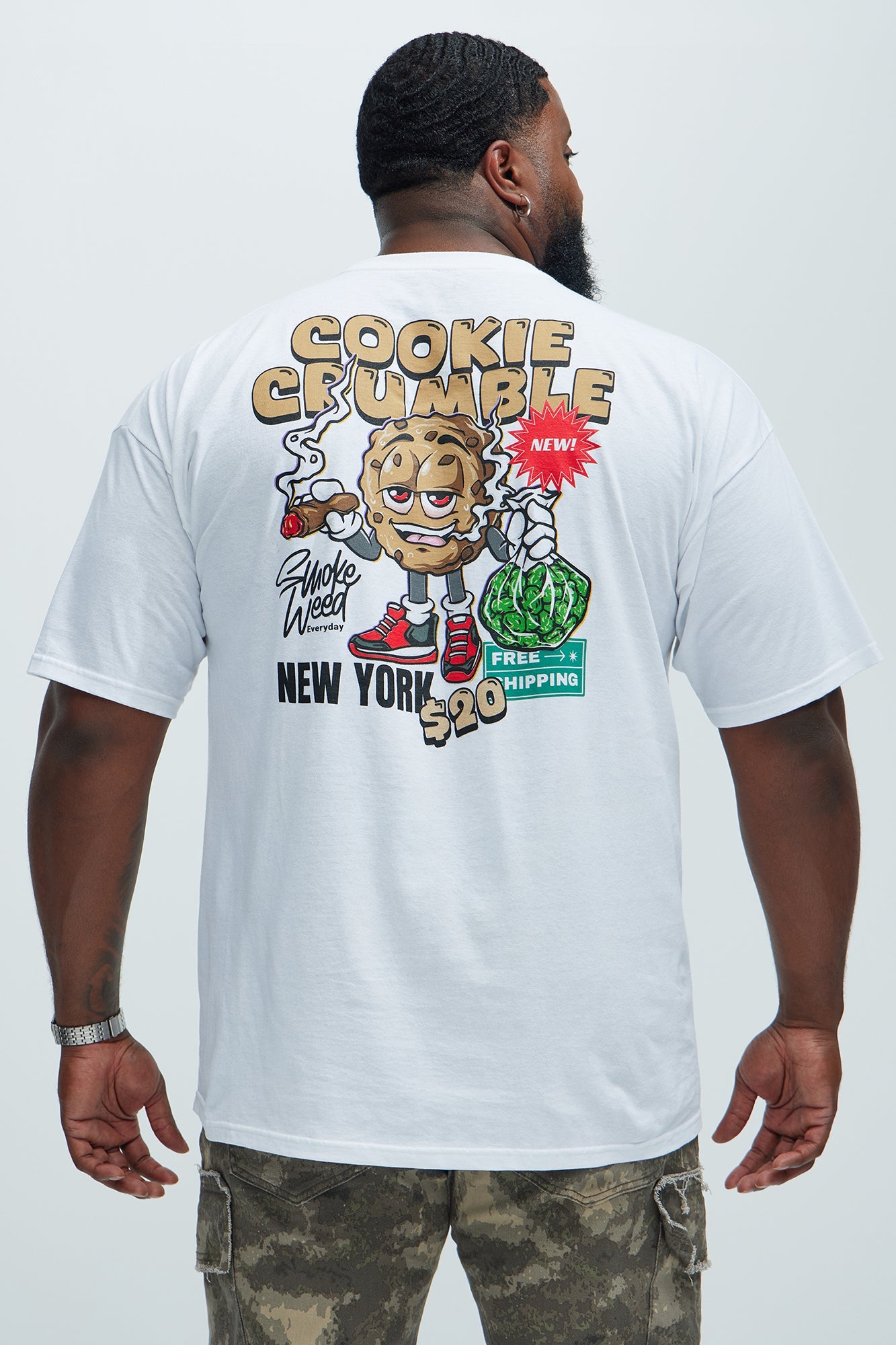 Cookie Crumble Short Sleeve Tee - White