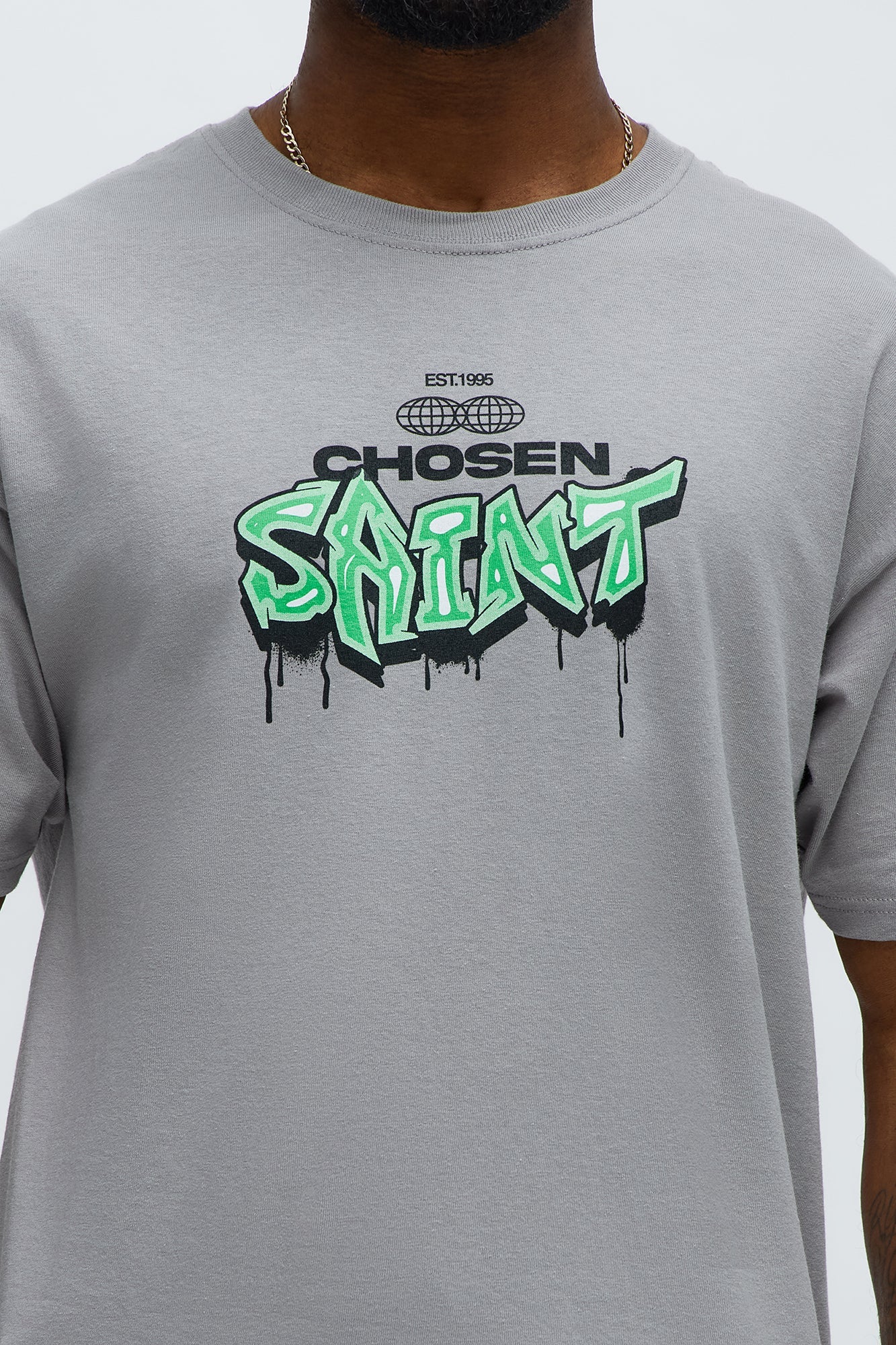 Chosen Saint Short Sleeve Tee - Light Grey