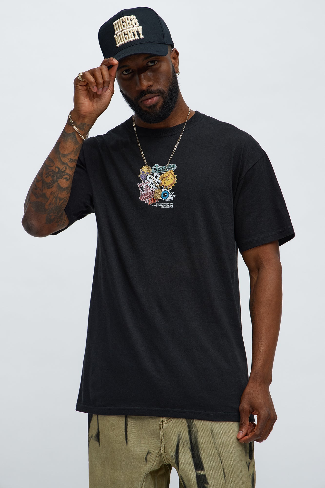 Champions Are Built Thru Effort Short Sleeve Tee - Black