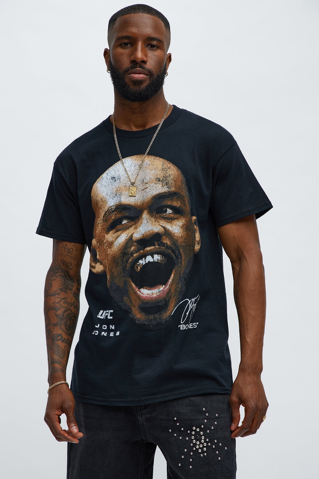 UFC Jon Bones Jones Short Sleeve Tee - Black