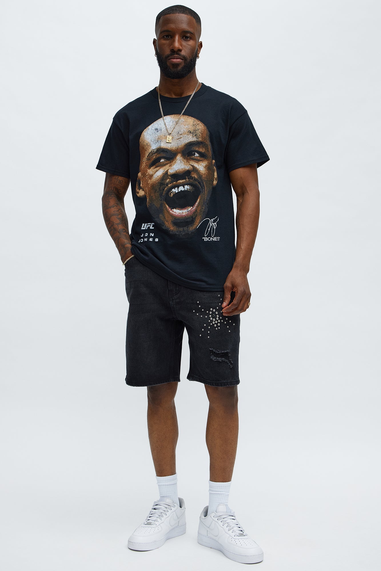 UFC Jon Bones Jones Short Sleeve Tee - Black