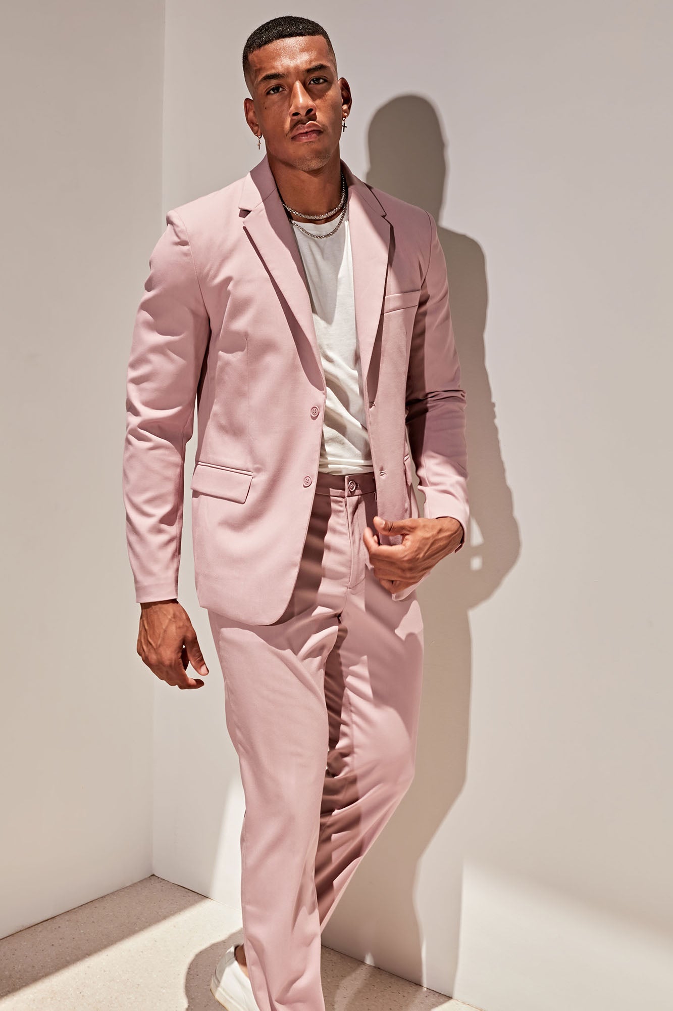 The Modern Stretch Slim Trouser - Mauve