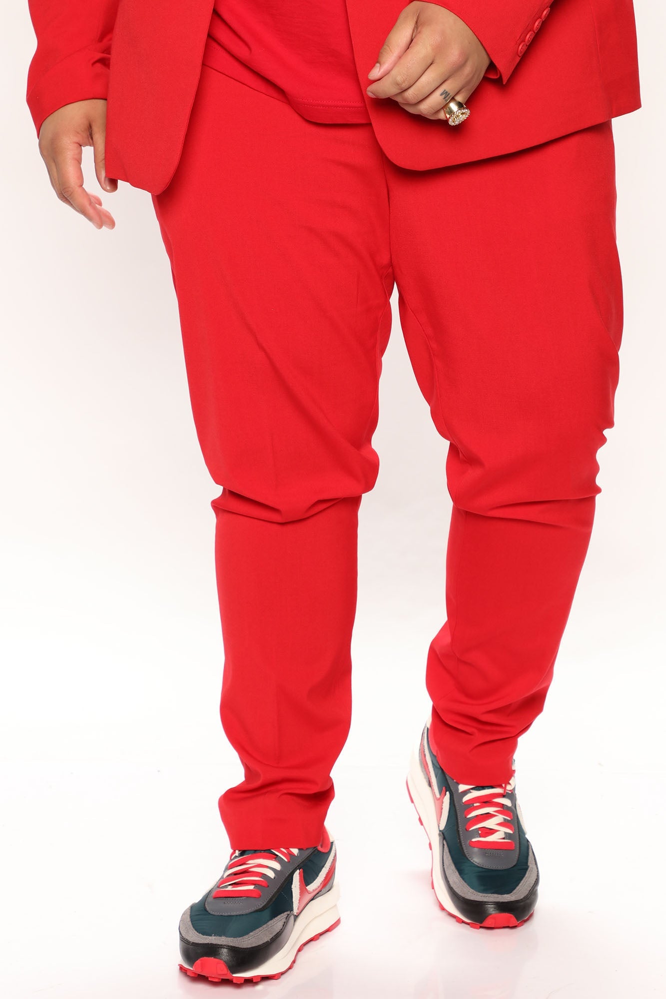 The Modern Stretch Slim Trouser - Red
