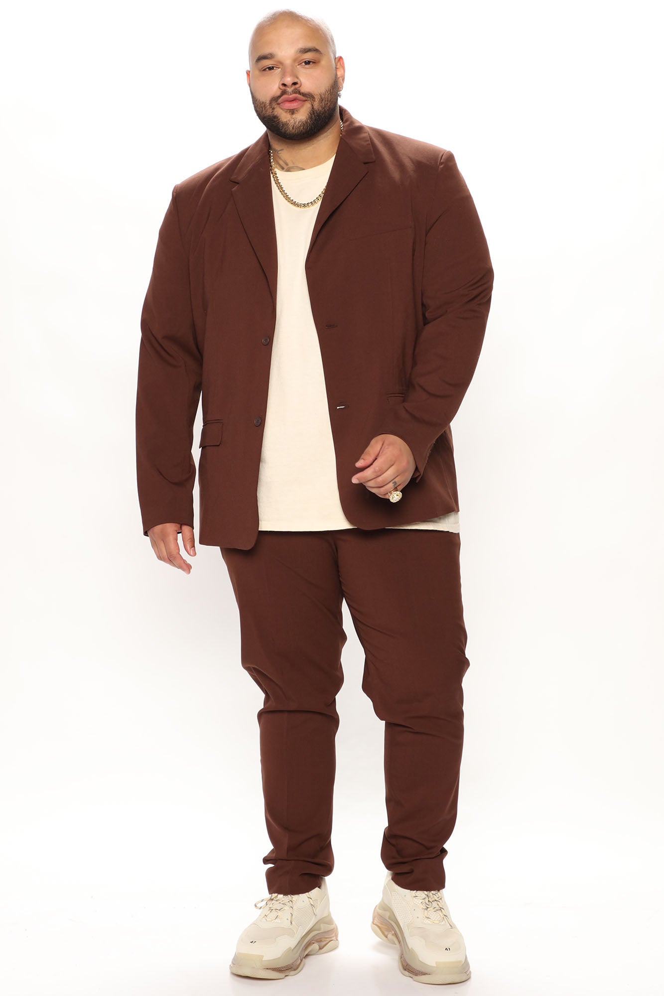 The Modern Stretch Slim Trouser - Brown