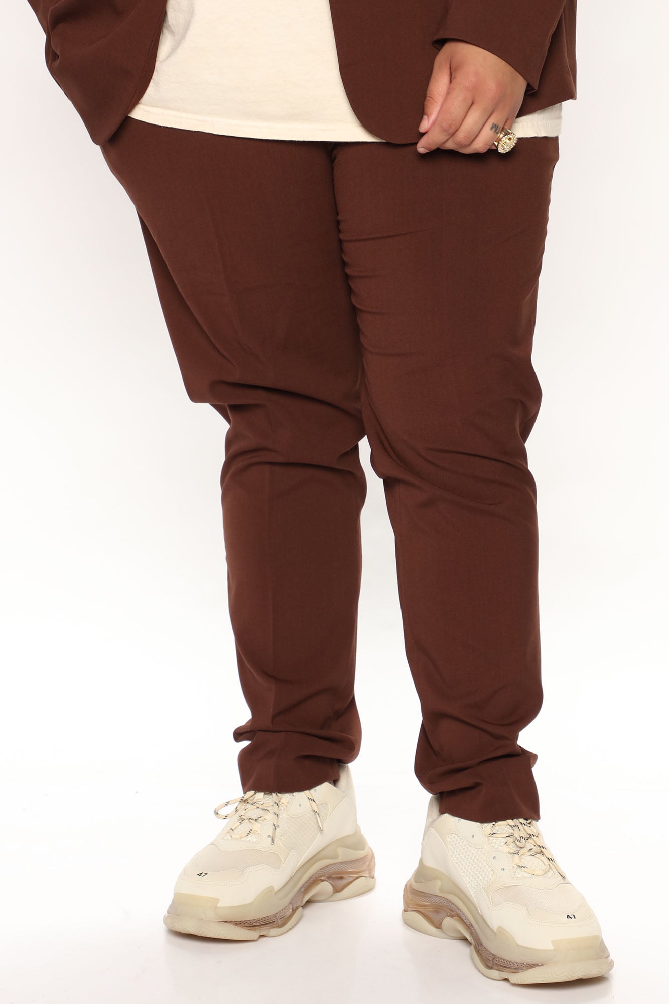 The Modern Stretch Slim Trouser - Brown
