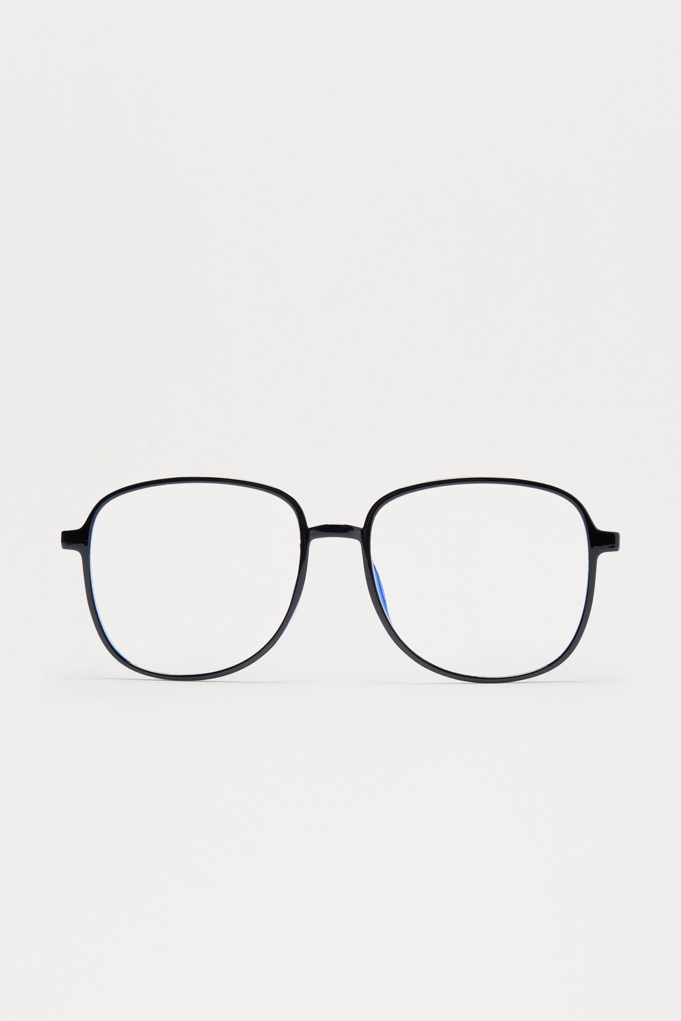 Sharp Clear Lens Sunglasses - Clear/Black