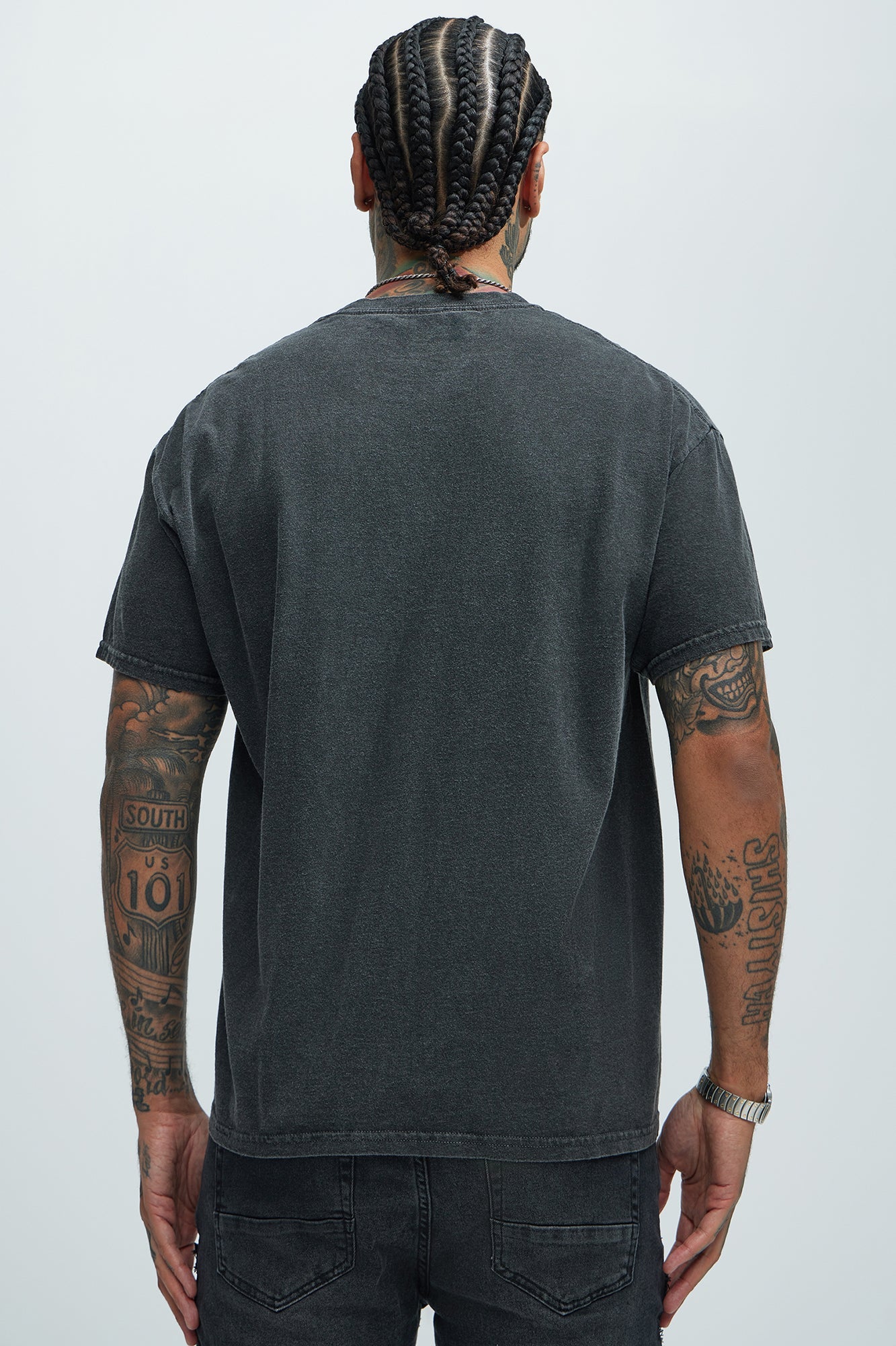 Boyz N The Hood South Central LA Oversized Short Sleeve Tee - Black