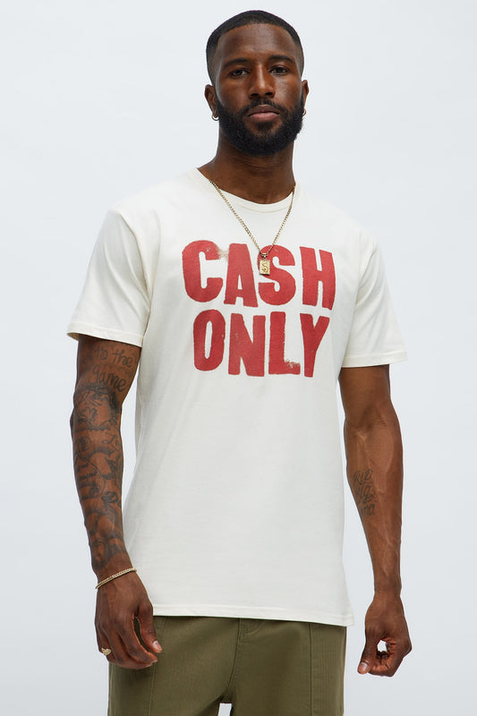 Cash Only Short Sleeve Tee - Off White