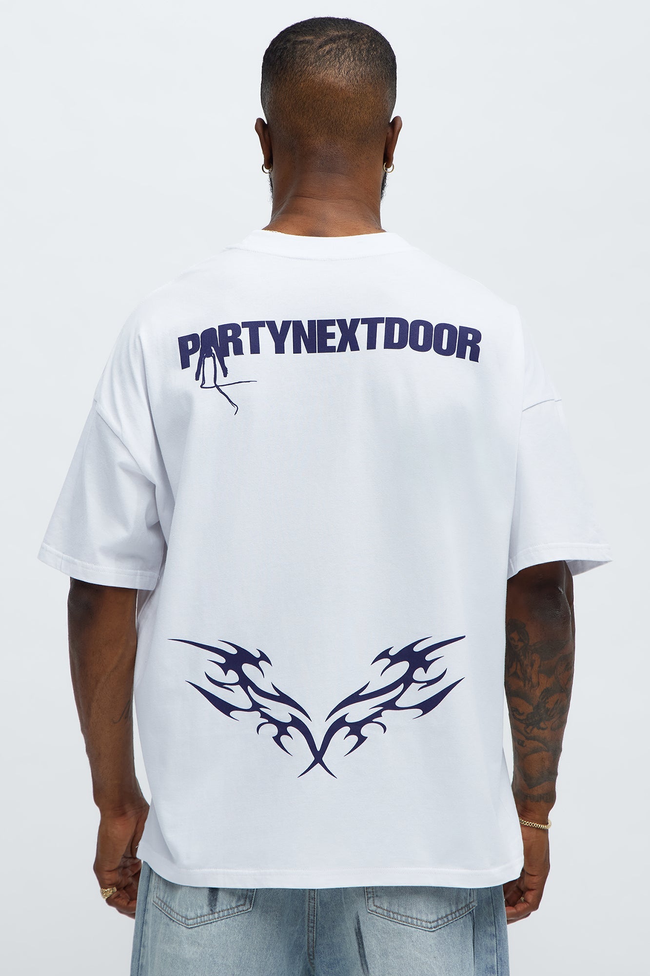 Party Next Door Break From Toronto Oversized Short Sleeve Tee - White
