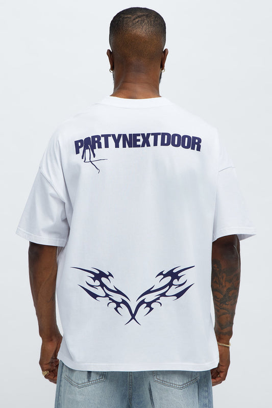 Party Next Door Break From Toronto Oversized Short Sleeve Tee - White