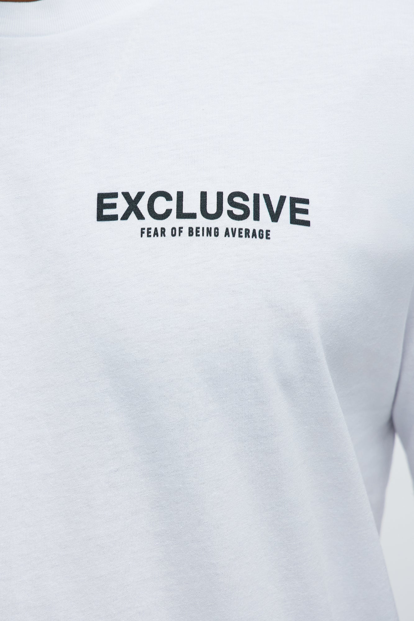 Exclusive Fear Of Being Average Short Sleeve Tee - White
