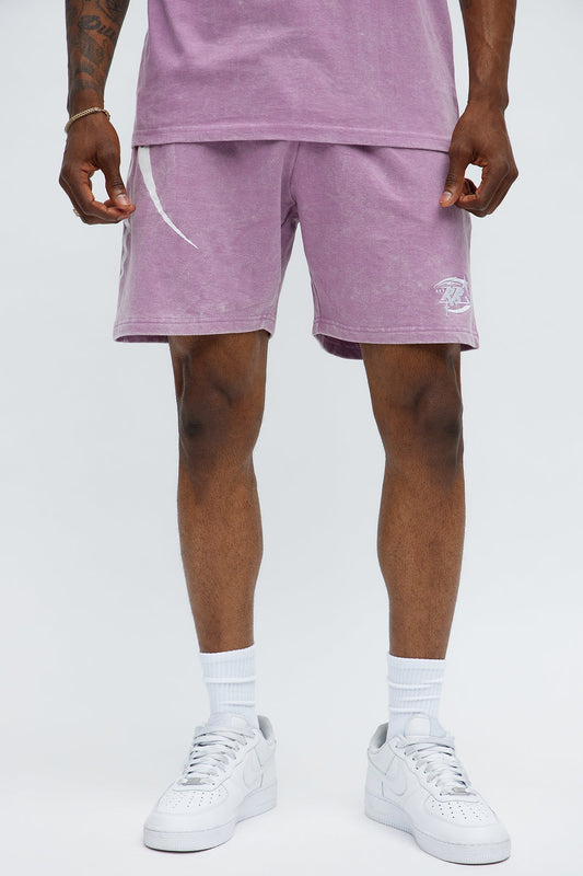 Royalty Rule Sweatshorts - Purple