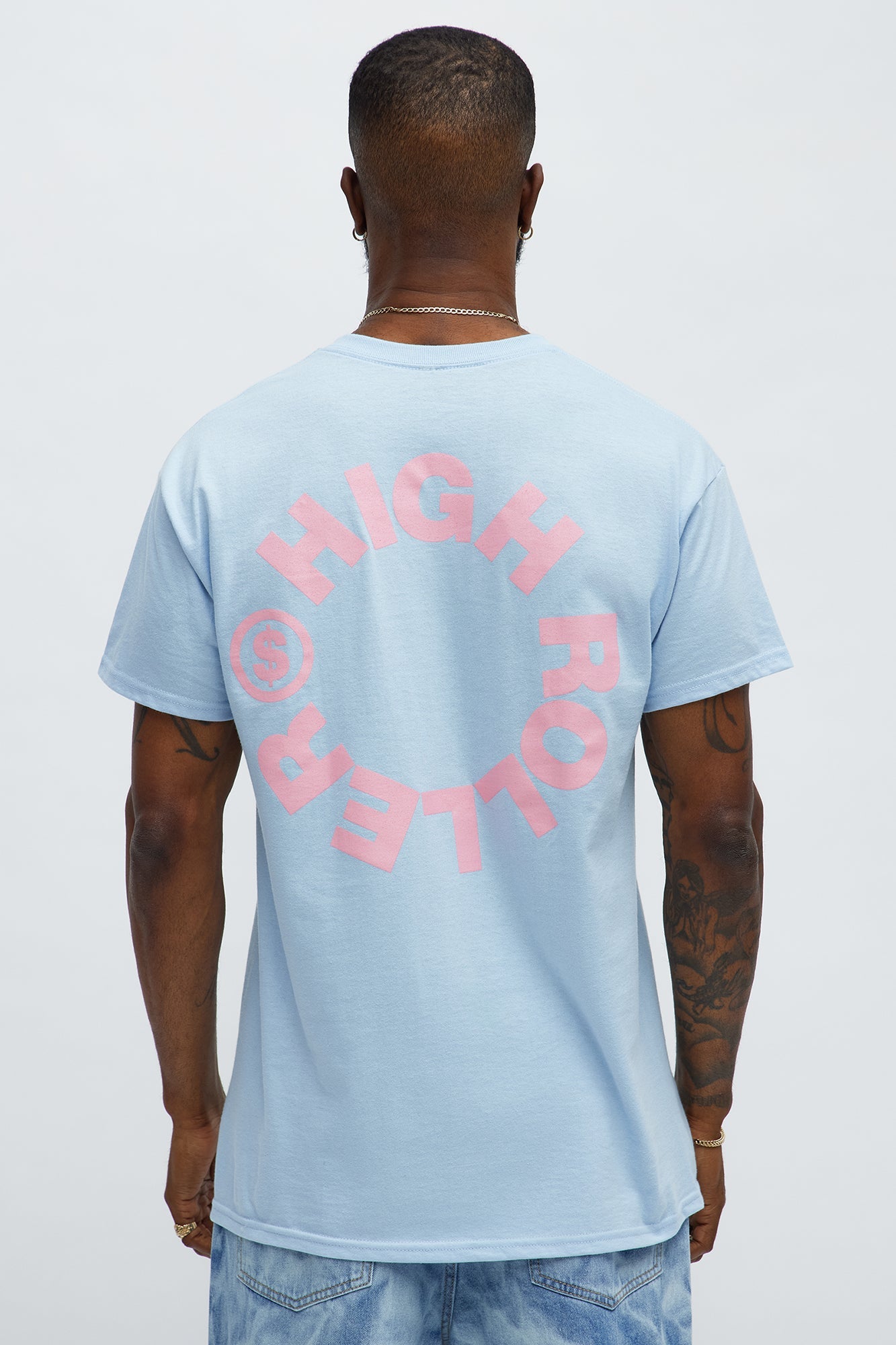 High Rollers Short Sleeve Tee - Light Blue