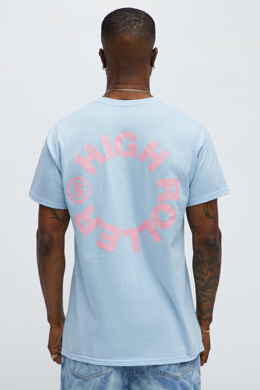 High Rollers Short Sleeve Tee - Light Blue