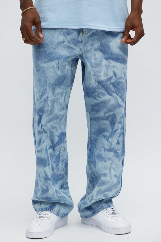 Baggy Get You There Jeans - Light Blue Wash