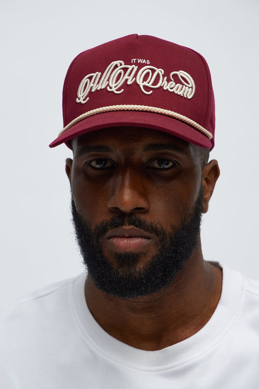 All A Dream Structured Snapback Hat - Burgundy