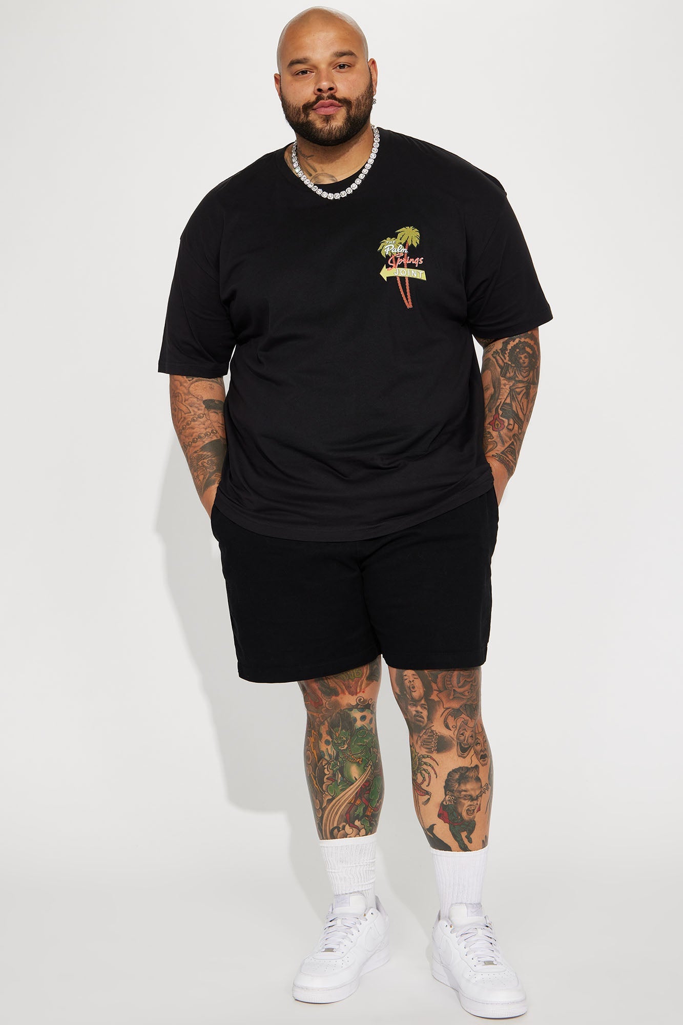Twill Volley Shorts - Black