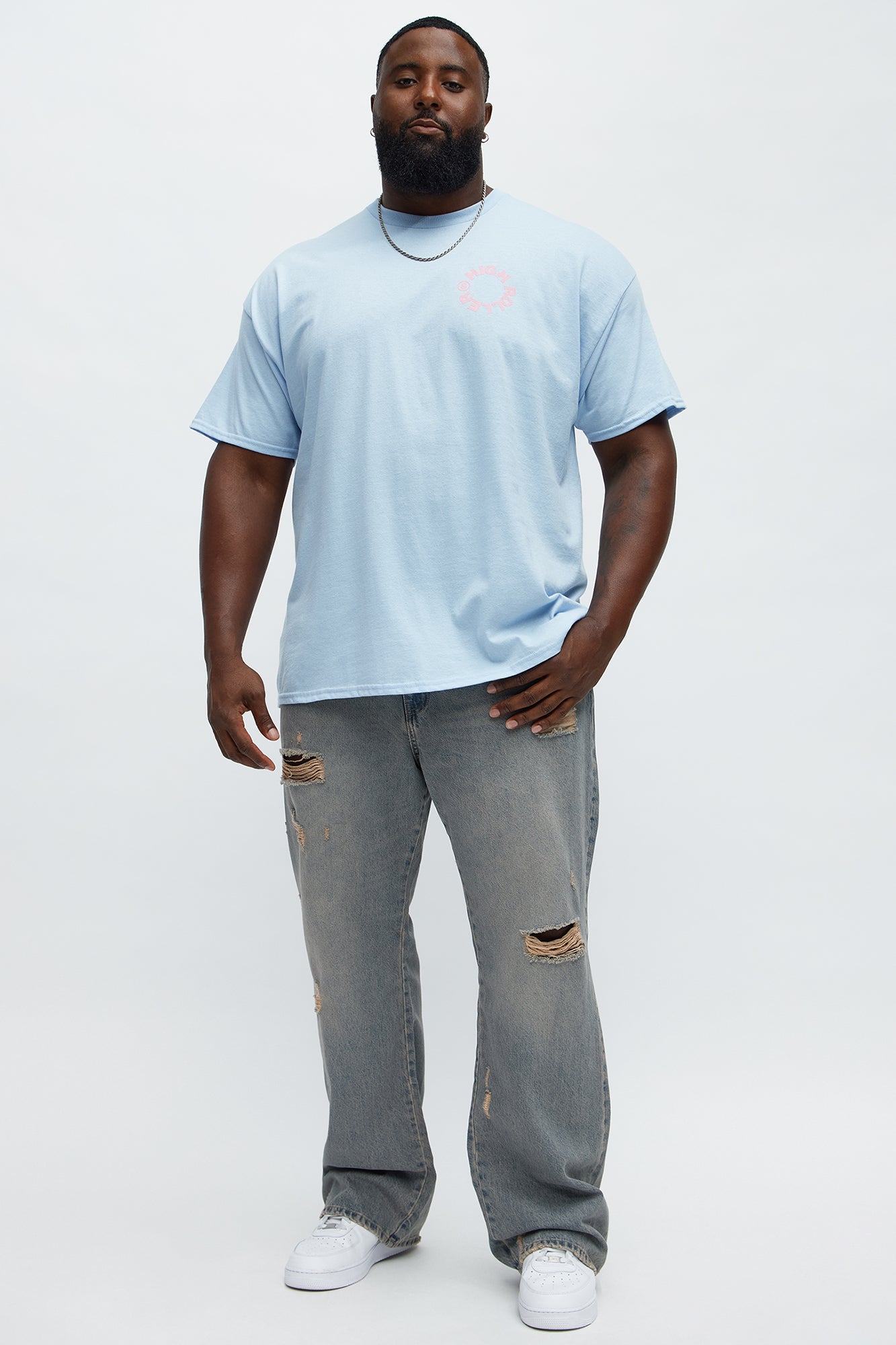 High Rollers Short Sleeve Tee - Light Blue