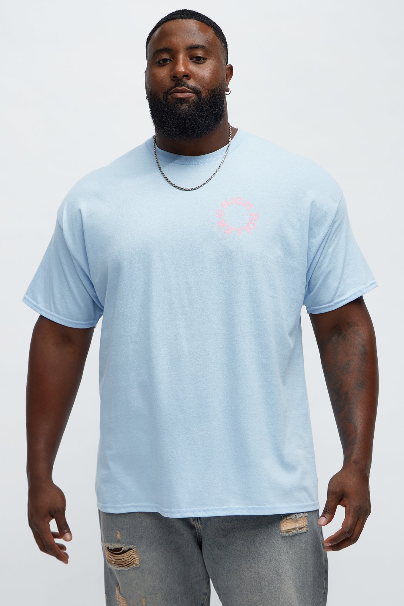 High Rollers Short Sleeve Tee - Light Blue