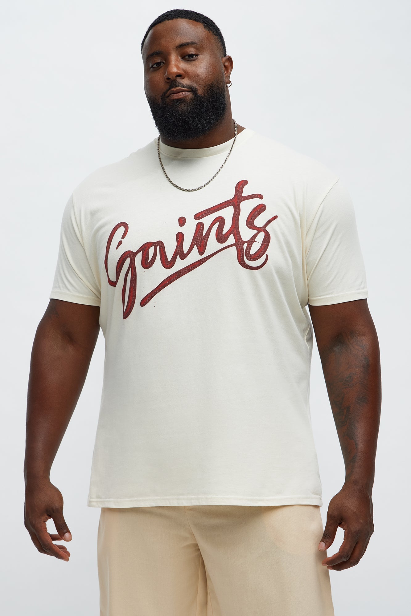 Saints Right Short Sleeve Tee - Off White