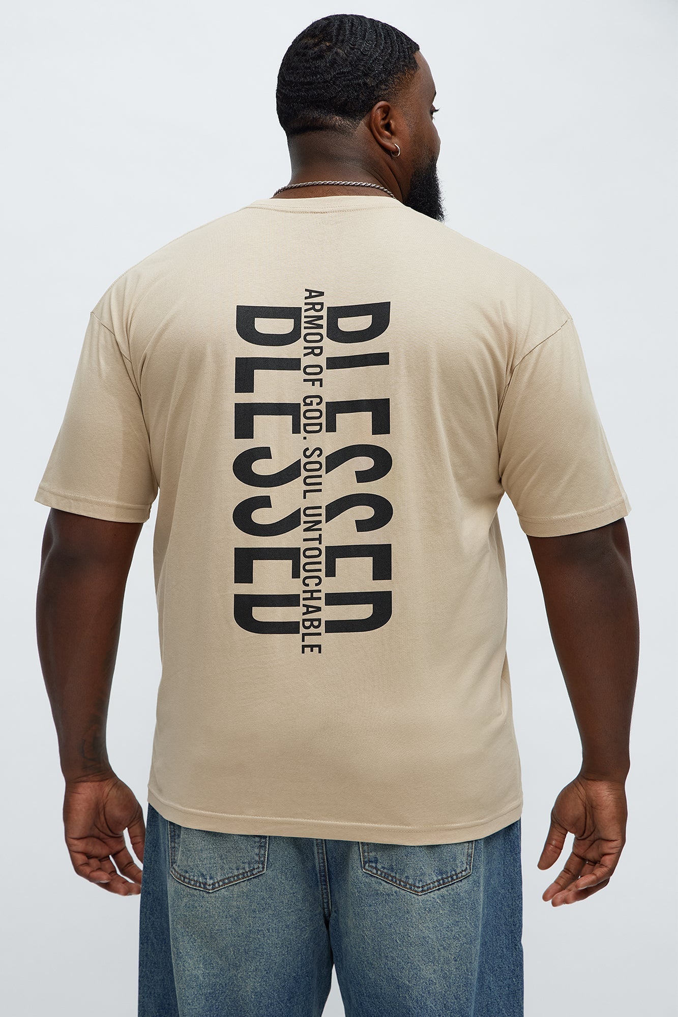 Blessed Armor Of God Short Sleeve Tee - Tan