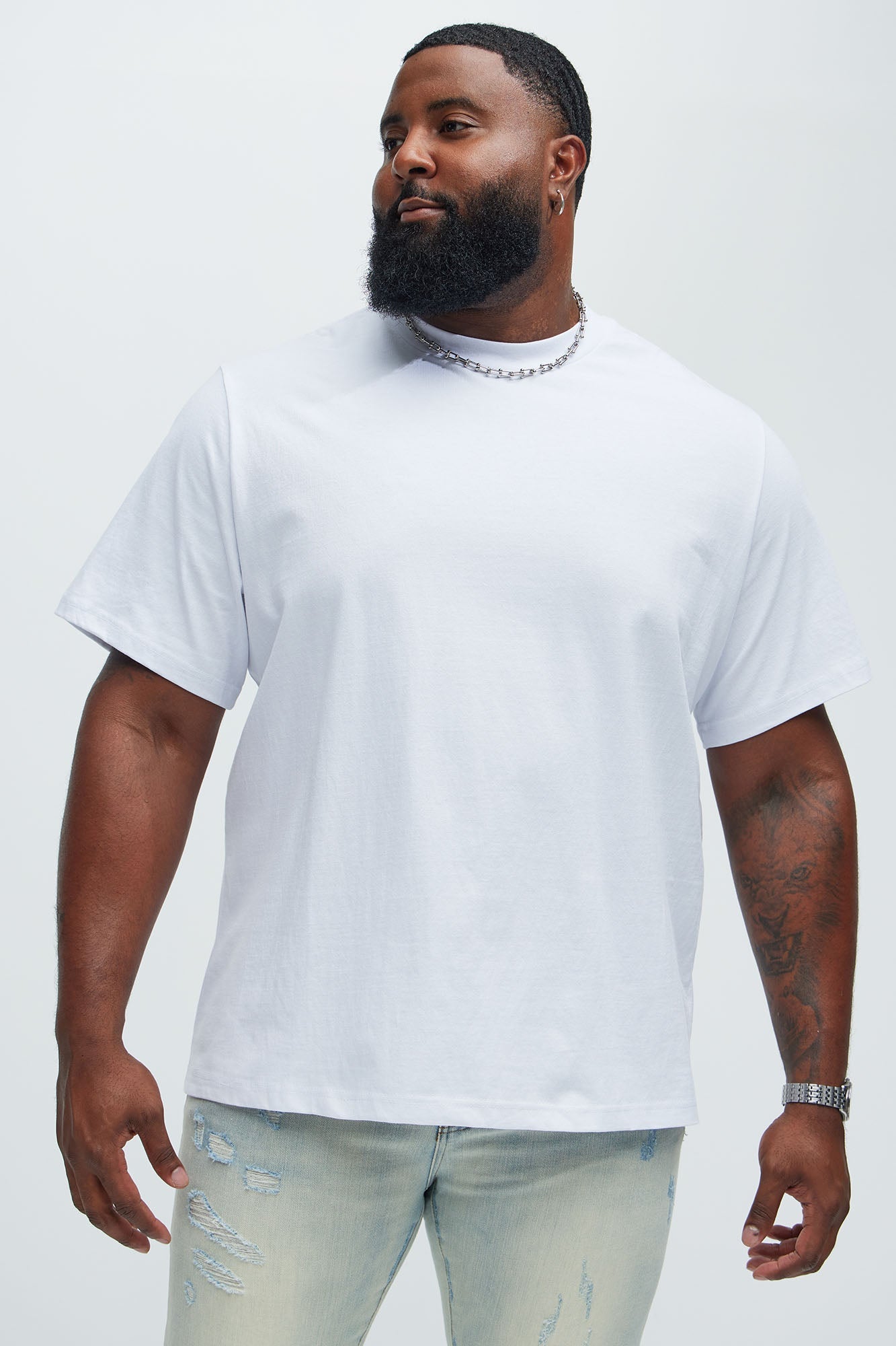 Oversized Heavyweight Tee 240GSM - White