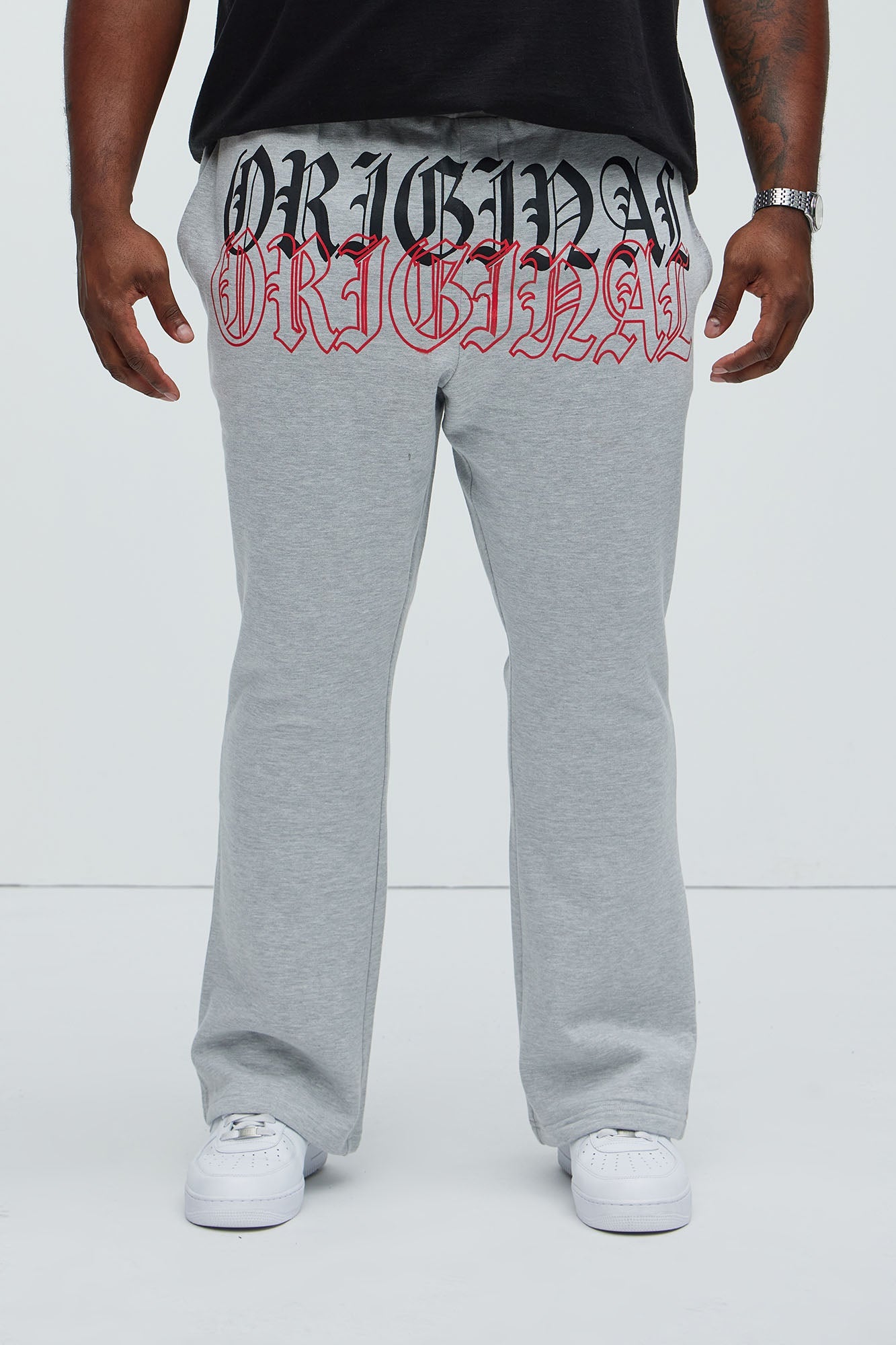 Tyson Original Skinny Flare Sweatpants - Heather Grey