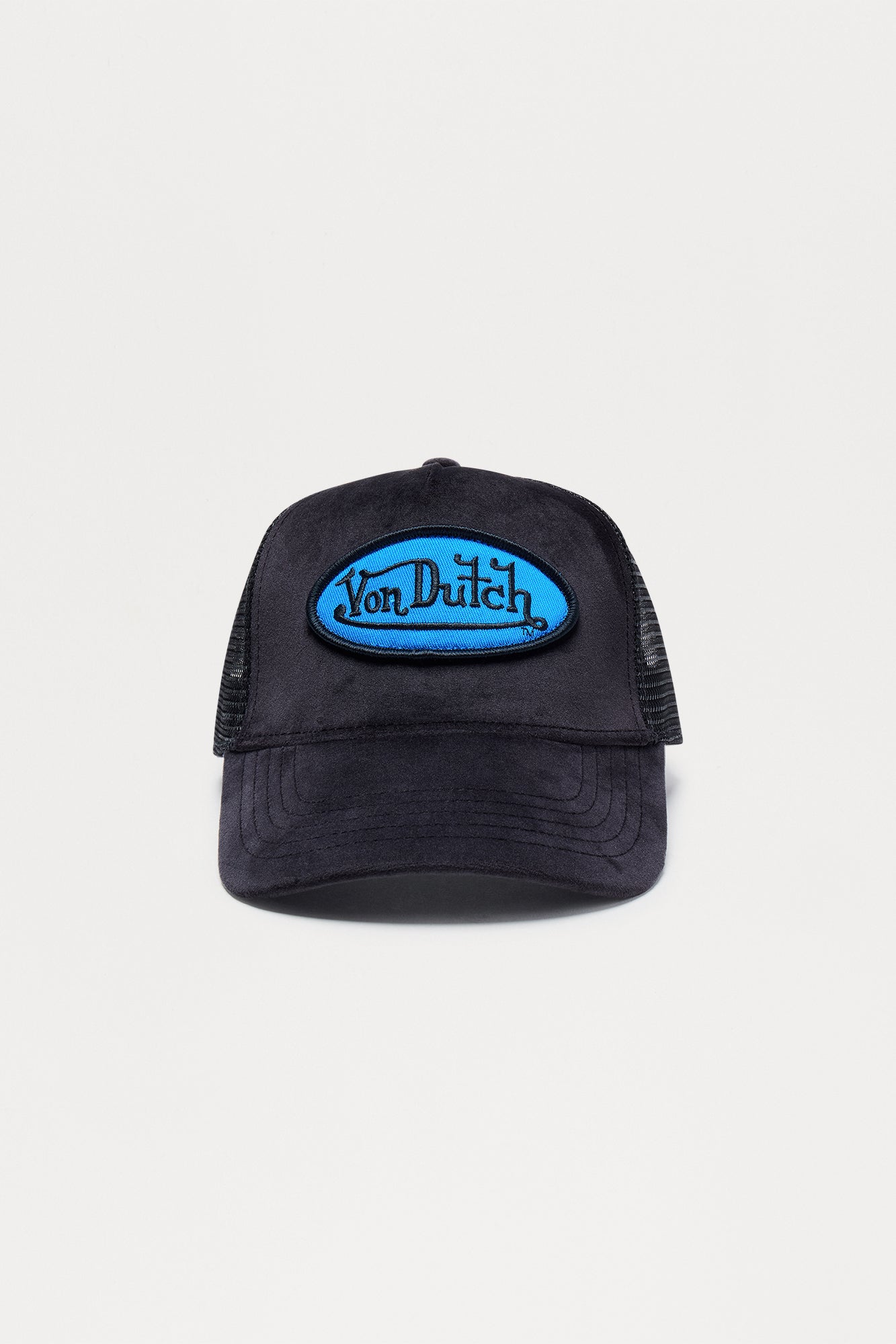 Von Dutch Velvet Trucker Hat - Black/combo