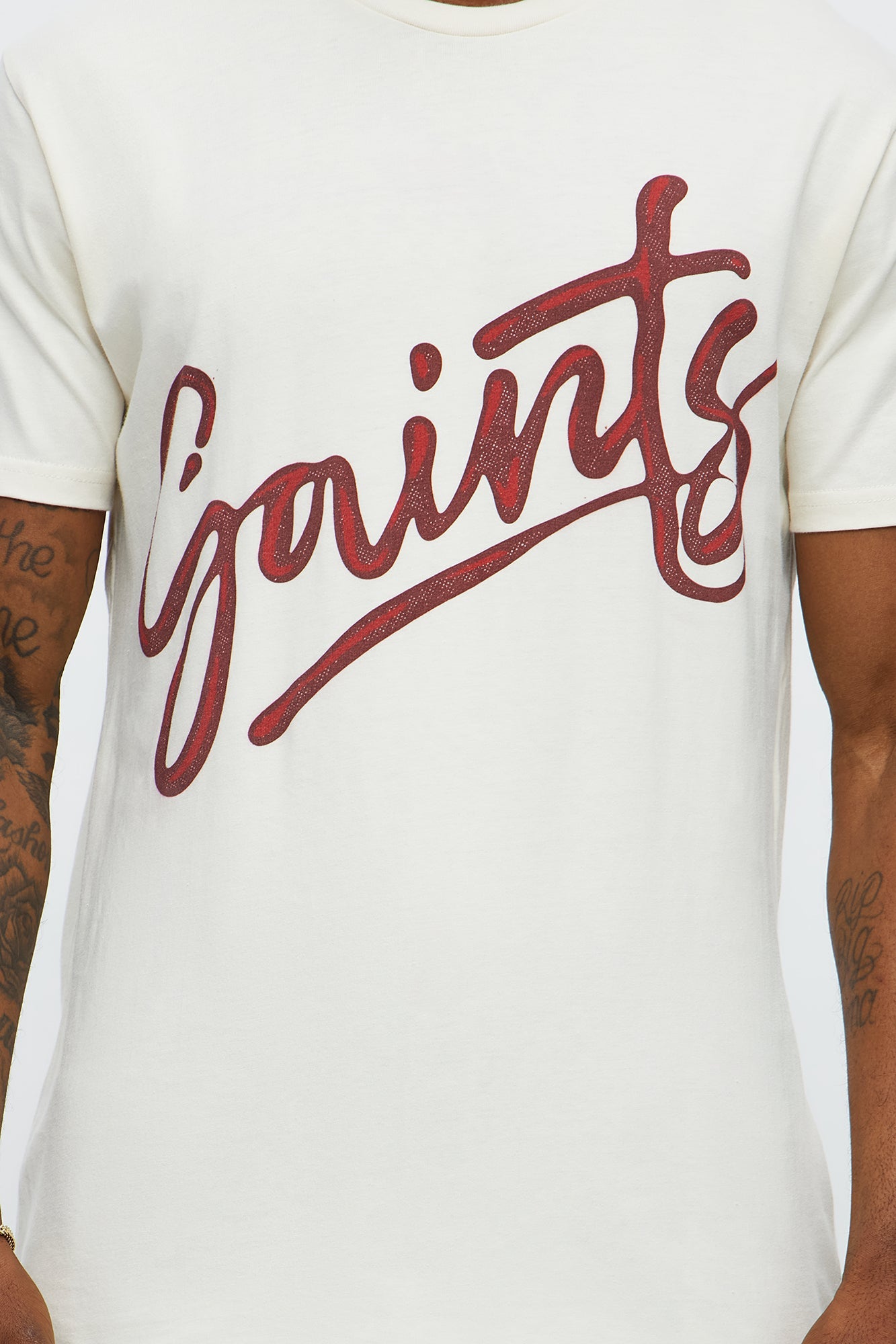 Saints Right Short Sleeve Tee - Off White