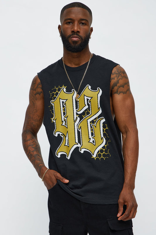 Ninety Two Muscle Tee - Black