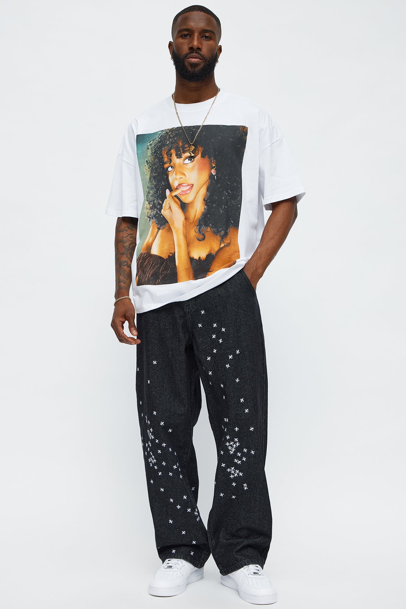 Tyla Truth Or Dare Oversized Short Sleeve Tee - White