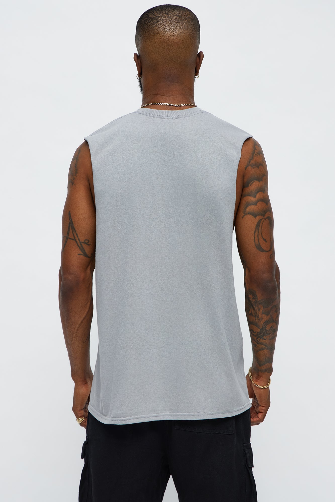 Saint University Muscle Tee - Grey