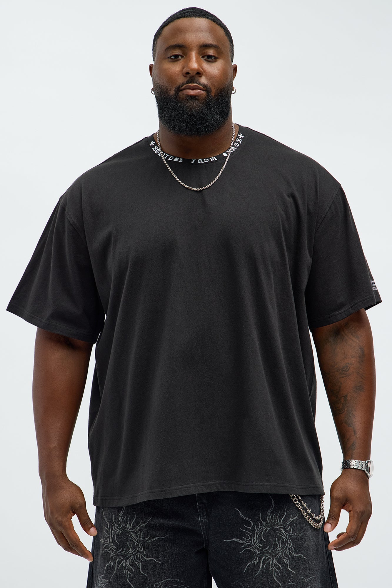 Short Sleeve Solitude From Chaos Tee - Black