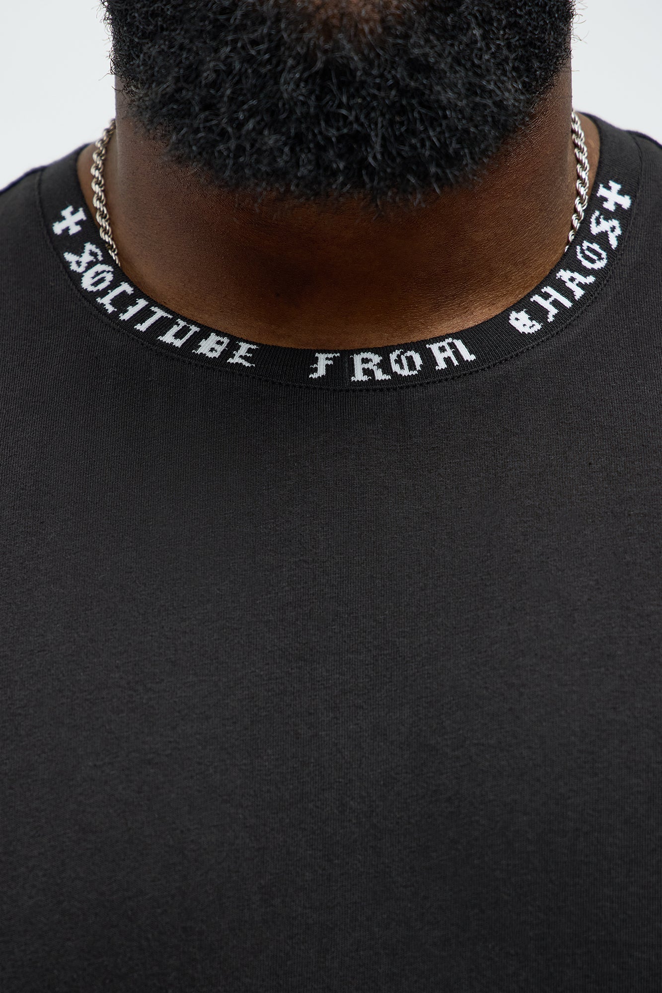 Short Sleeve Solitude From Chaos Tee - Black