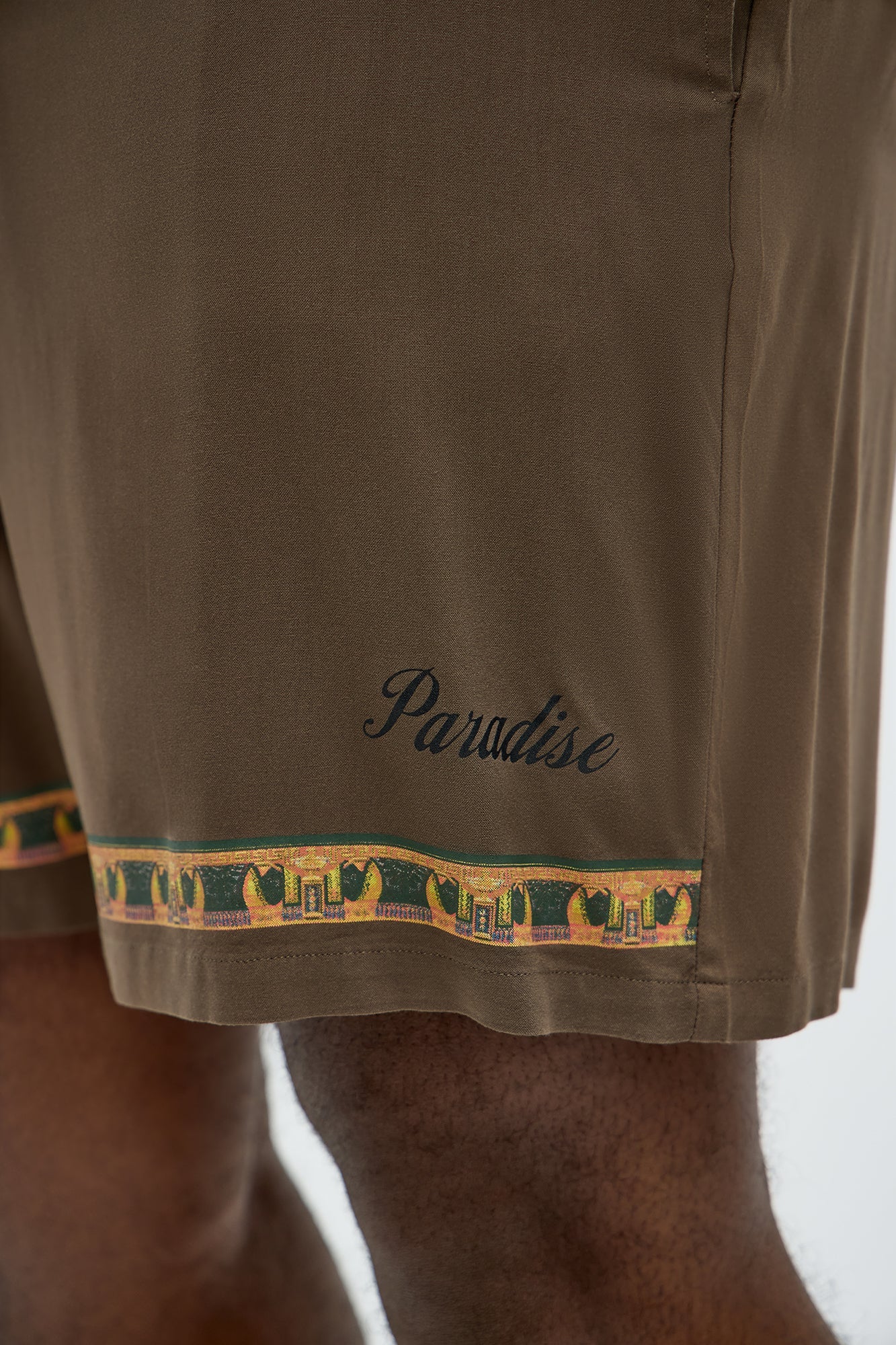 Paradise Set Relaxed Drawstring Short - Brown