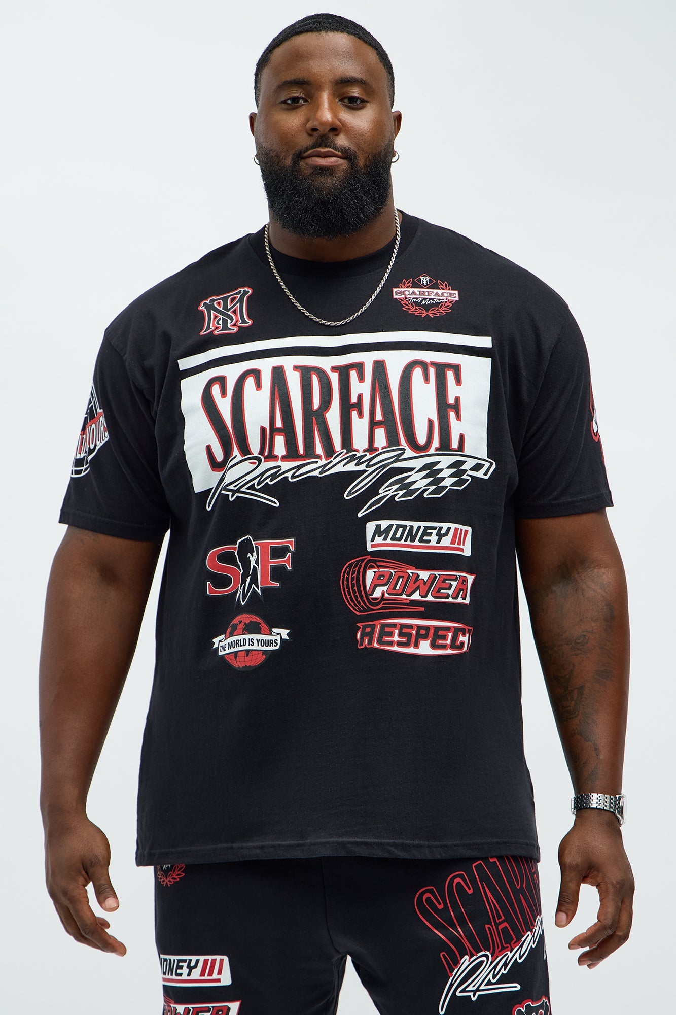 Scarface Racing Short Sleeve Tee - Black