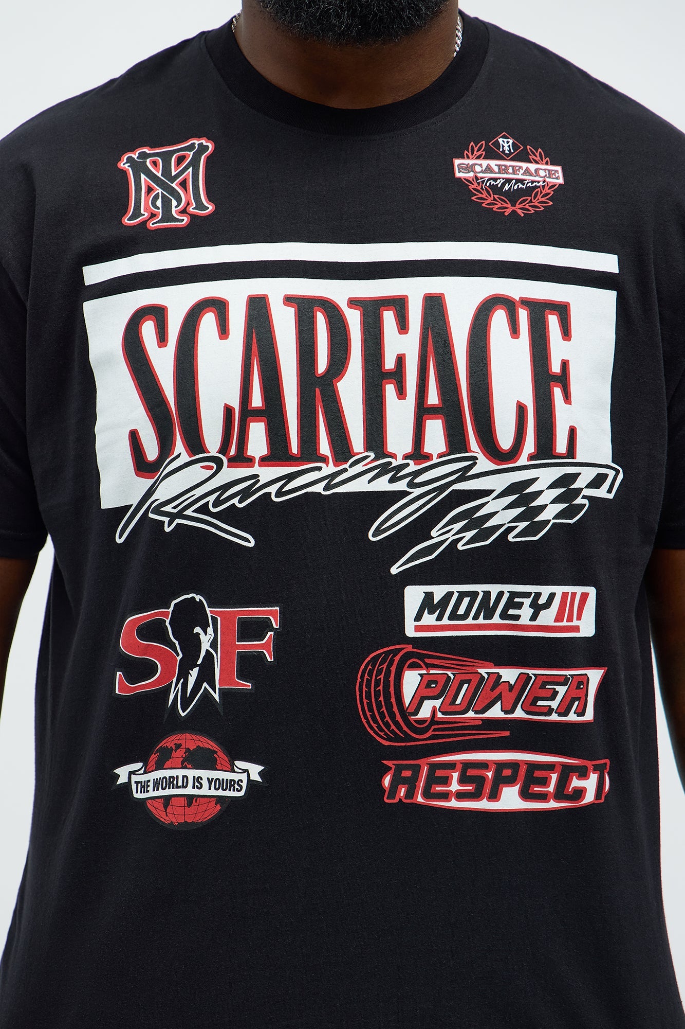 Scarface Racing Short Sleeve Tee - Black