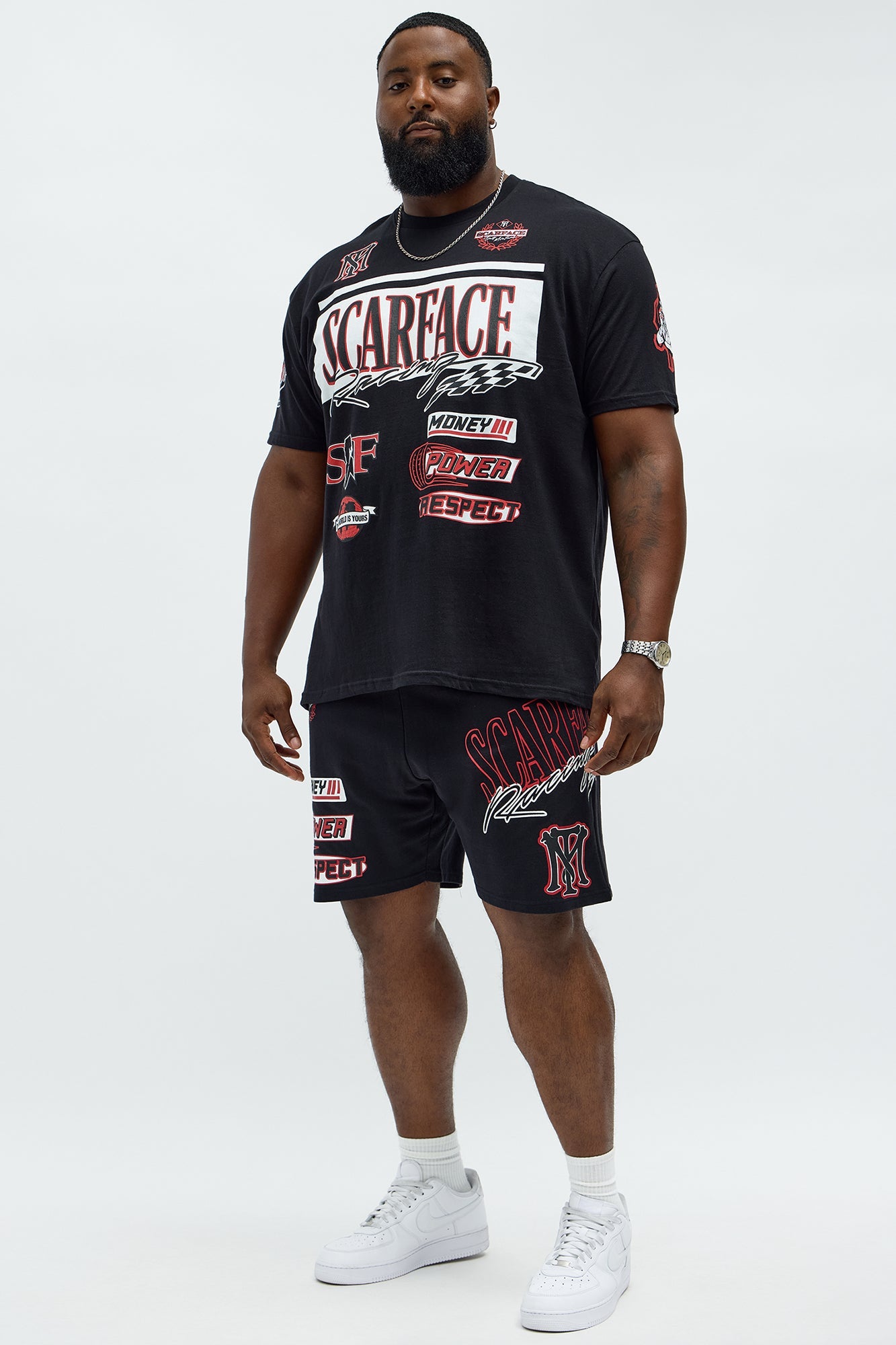 Scarface Racing Sweatshorts - Black