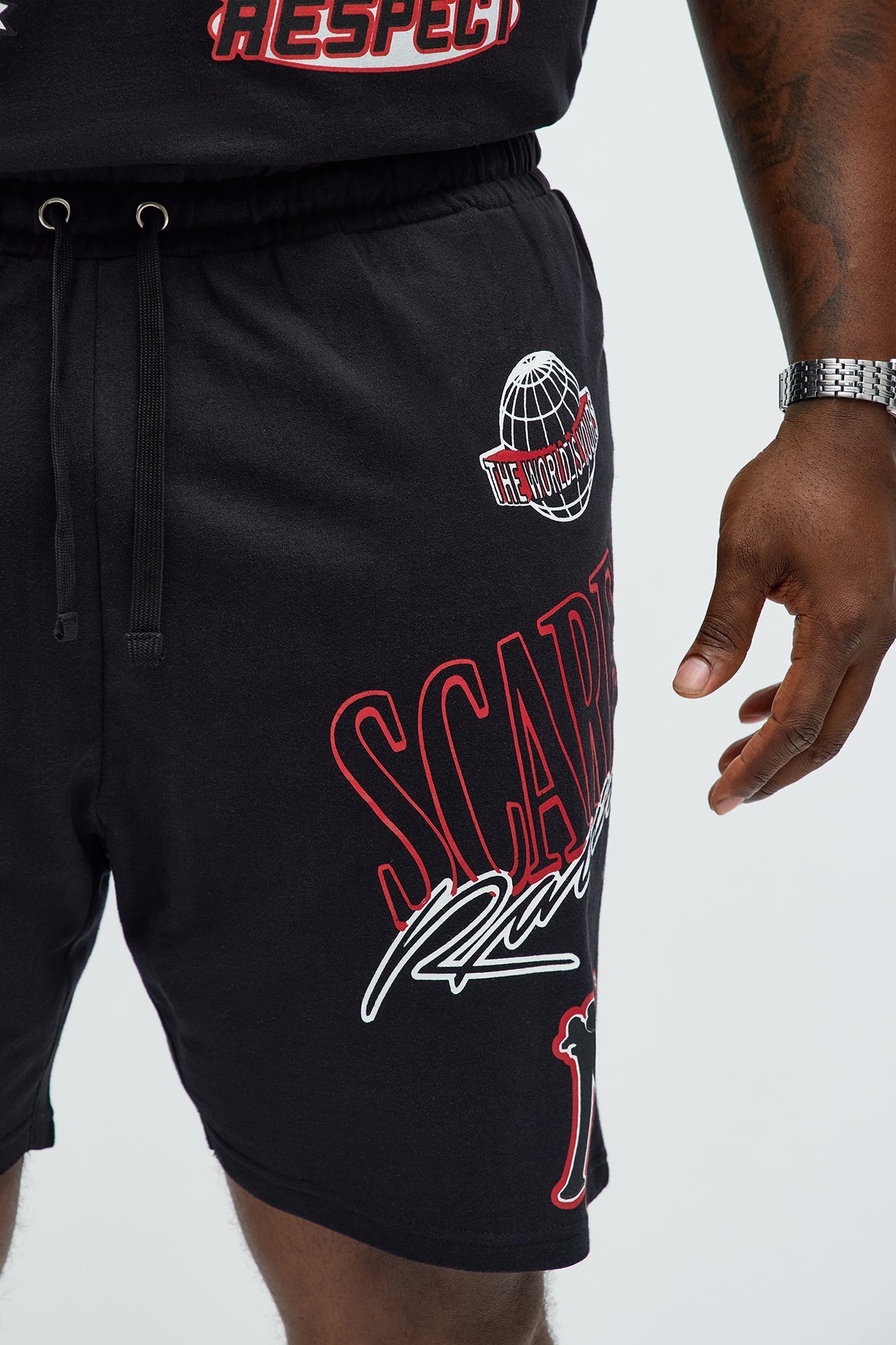Scarface Racing Sweatshorts - Black