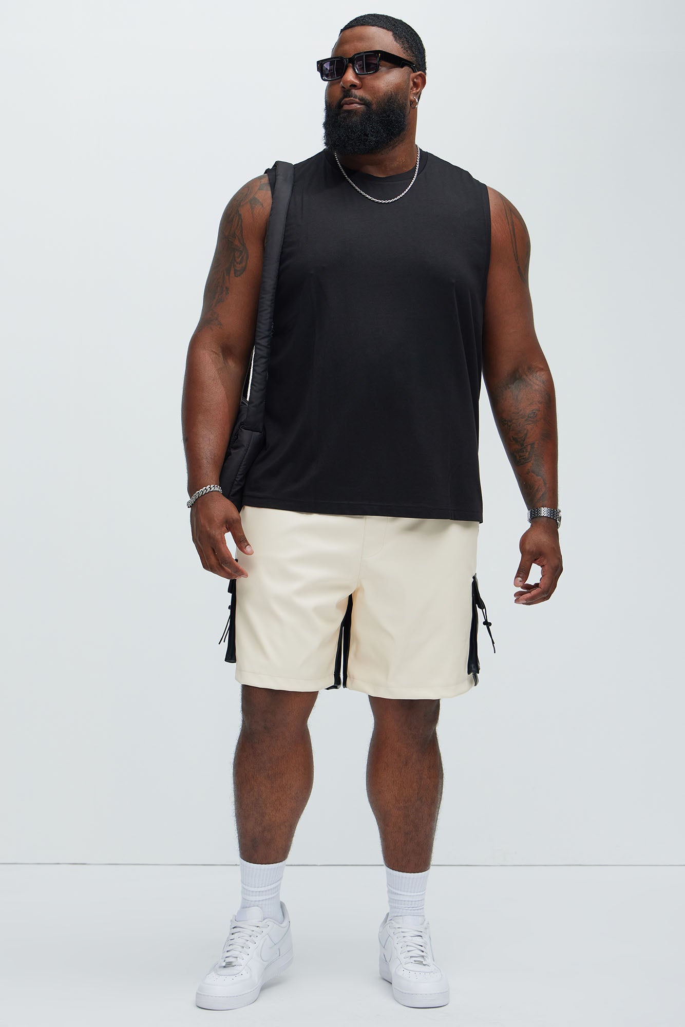 Essential Modal Lounge Sleeveless Muscle Tee - Black