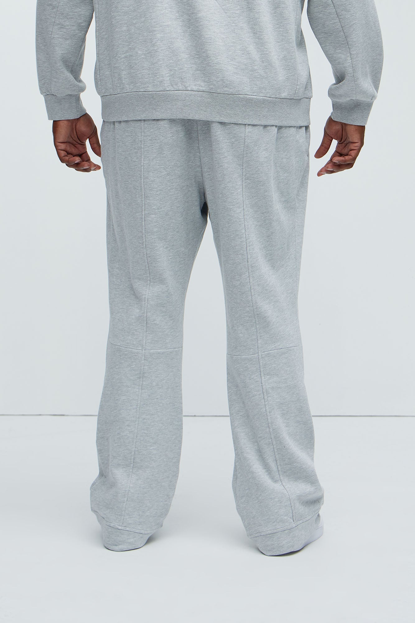 Ian Skinny Flare Sweatpants - Heather Grey