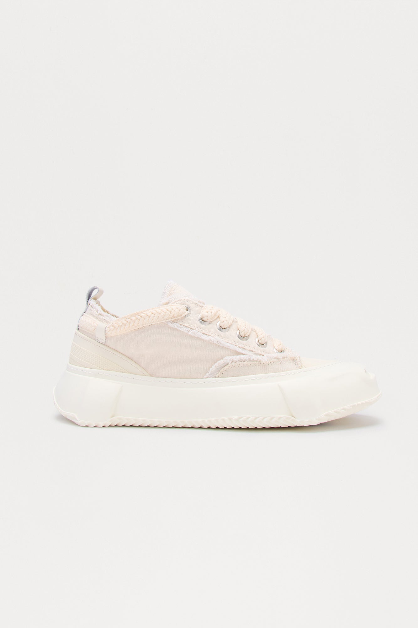 Bold Step Canvas Chunky Low Sneaker - Cream/combo