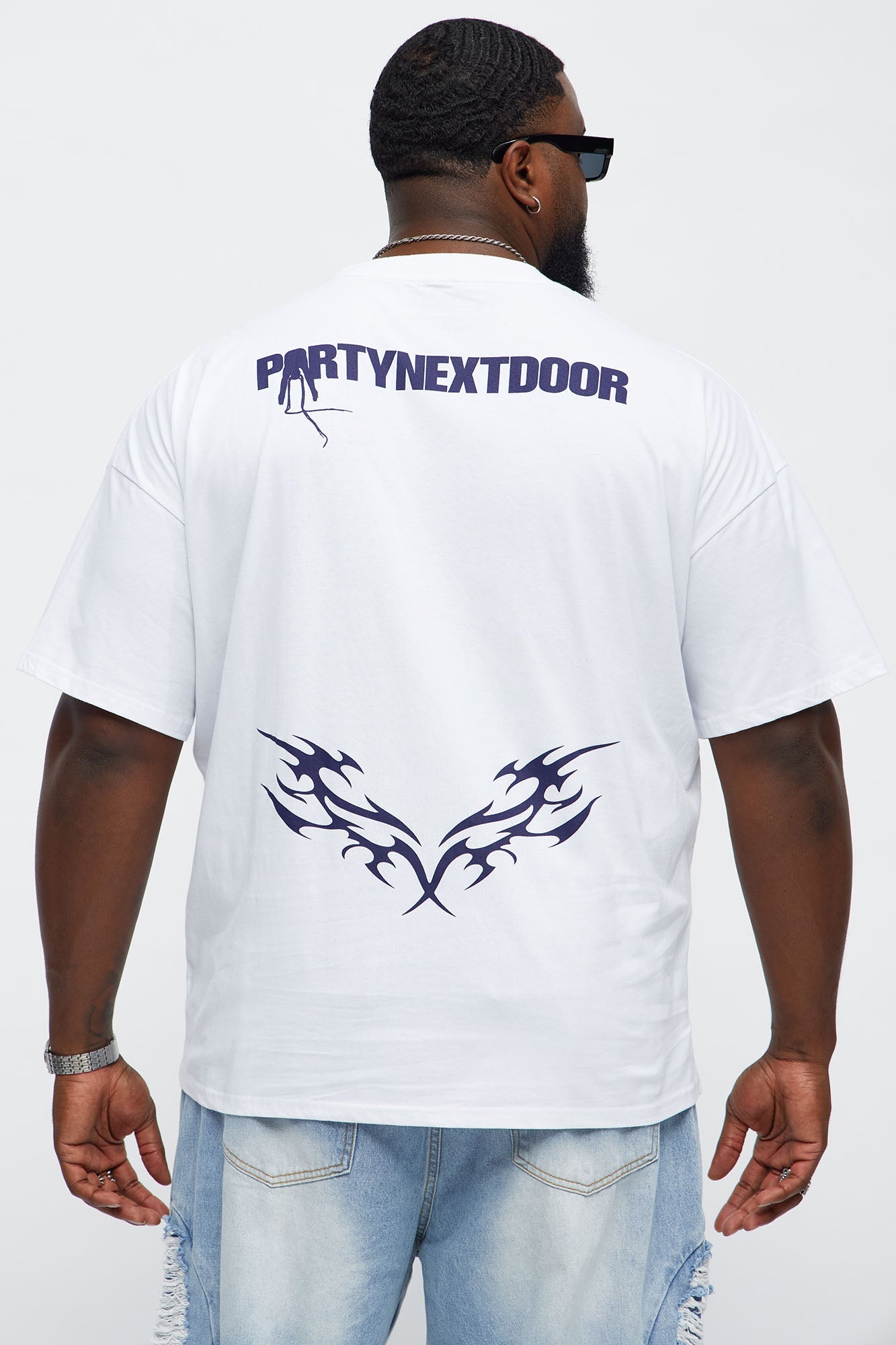 Party Next Door Break From Toronto Oversized Short Sleeve Tee - White
