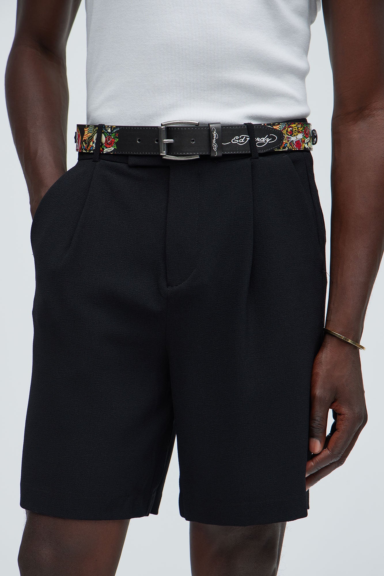 Ed Hardy Skull Belt - Black