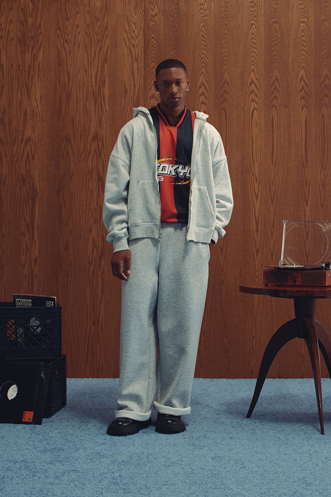 Tyson Baggy Pants - Heather Grey